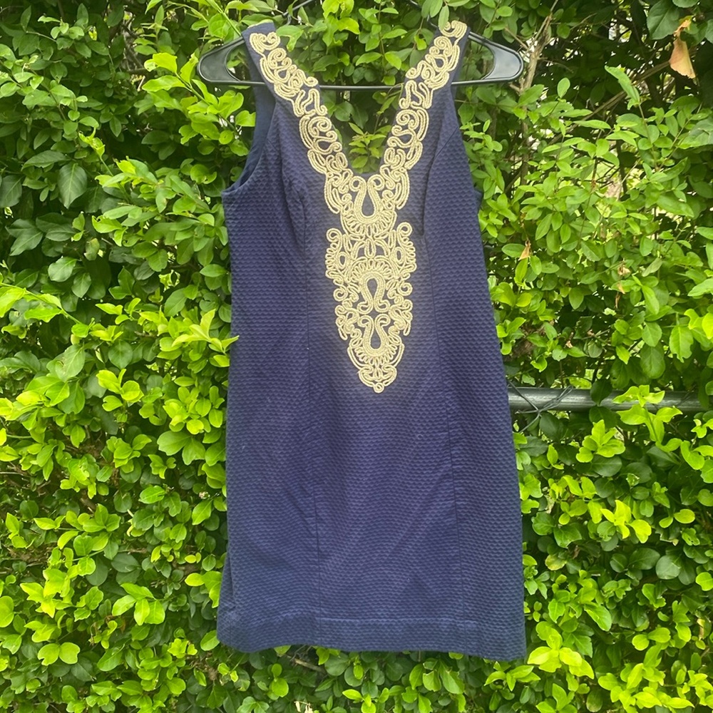 Lilly Pulitzer dress navy size 00 good condition!!